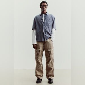 LOOSE-FIT COTTON CARGO PANTS